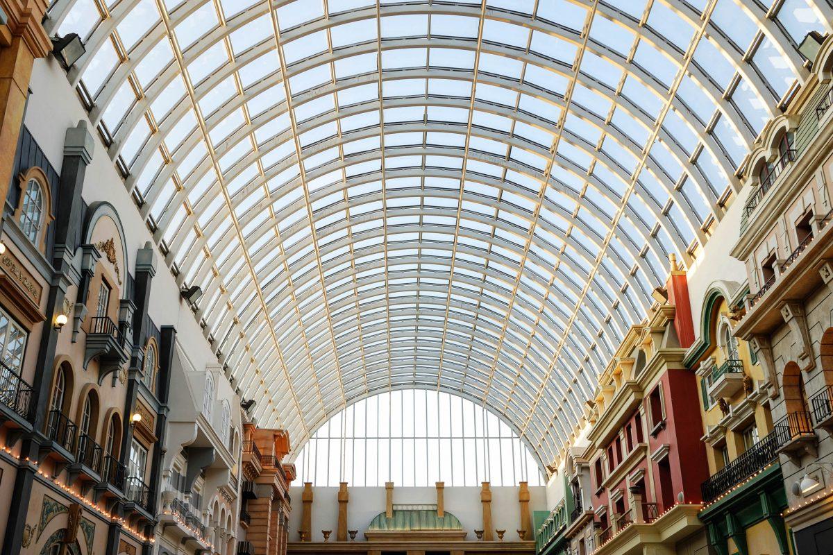 Glass roof structure of the West Edmonton Mall, Alberta, Canada - © 2009fotofriends / Shutterstock