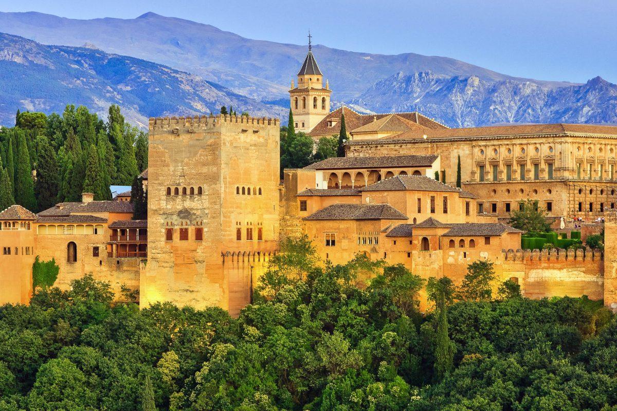 View of the Alhambra city castle in Granada in southern Spain; the magnificent castle has been a UNESCO World Heritage Site since 1984, Spain - © S.Borisov / Shutterstock